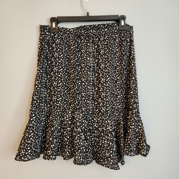 Max Studio - Side Cinched Ruffle Hem Skirt - Picture 3 of 10